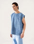 FADED DENIM TANK TOP